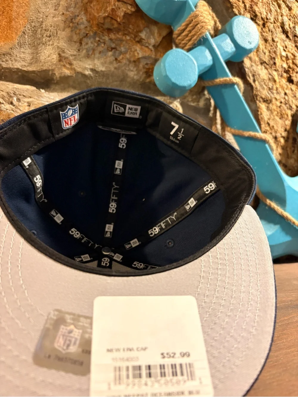 NFL New England Patriots Navy and Red Fitted Hat
